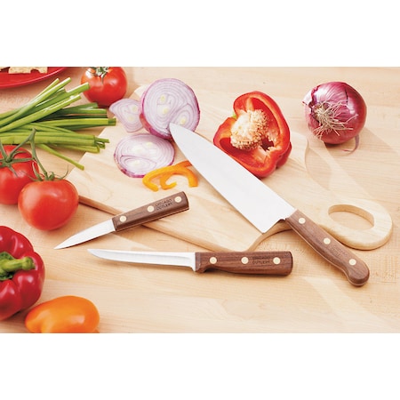 Chicago Cutlery Chicago Cutlery Walnut Tradition Stainless Steel Knife Set 3 pc B42